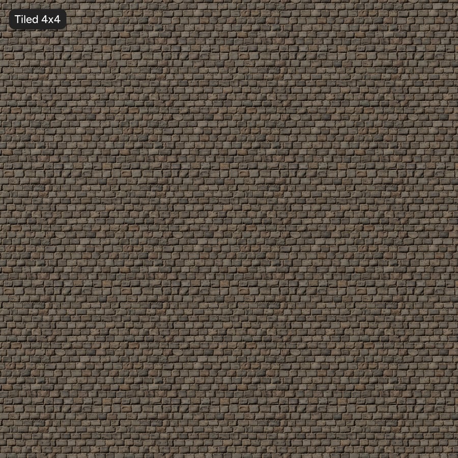 Textura Cobblestone fosca retangular