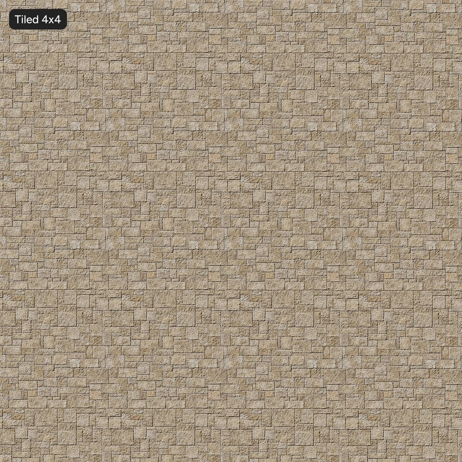 Textura de parede de blocos de pedra borbulhante, bege claro