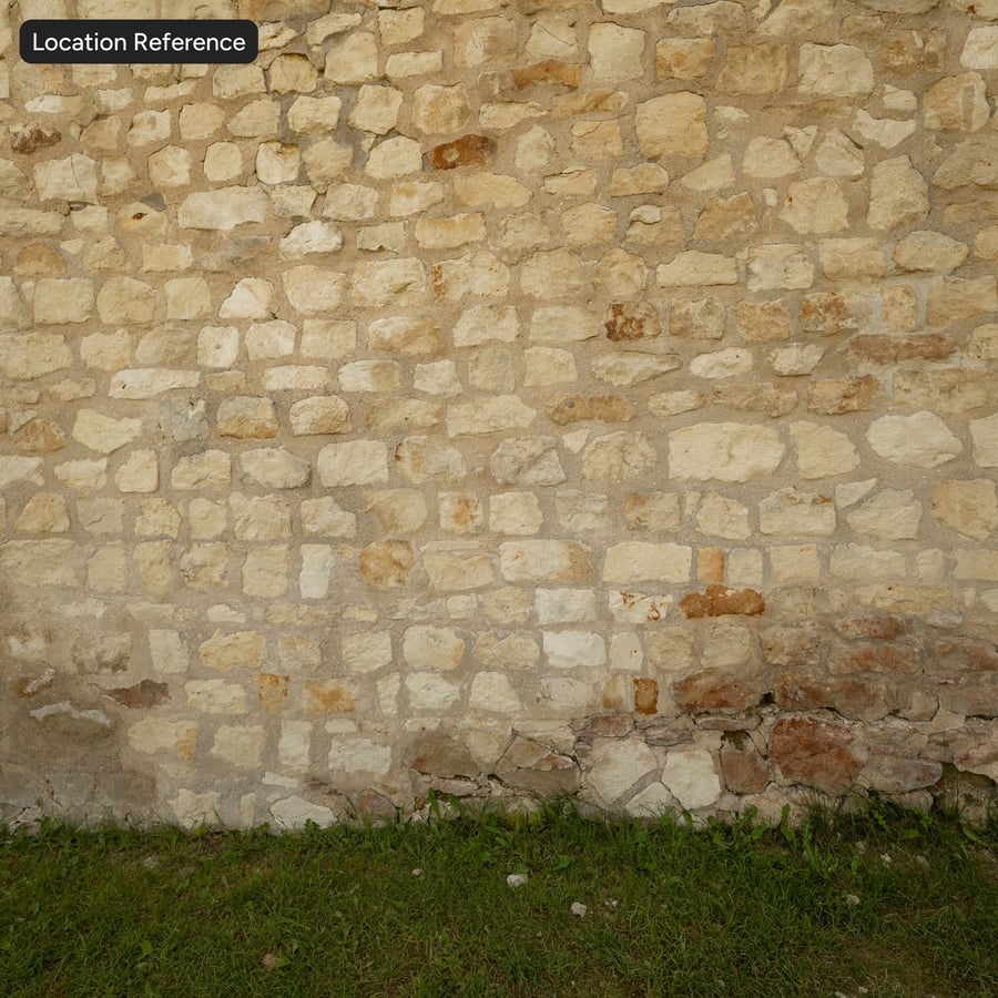 Texture murale en pierre calcaire, beige poussiéreux