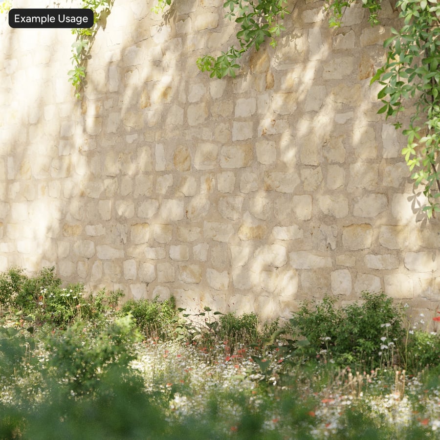 Texture murale en pierre calcaire, beige poussiéreux