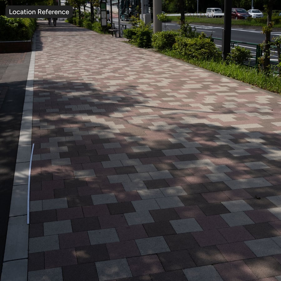 Tekstura Square Running Paver, postarzane drewno różane