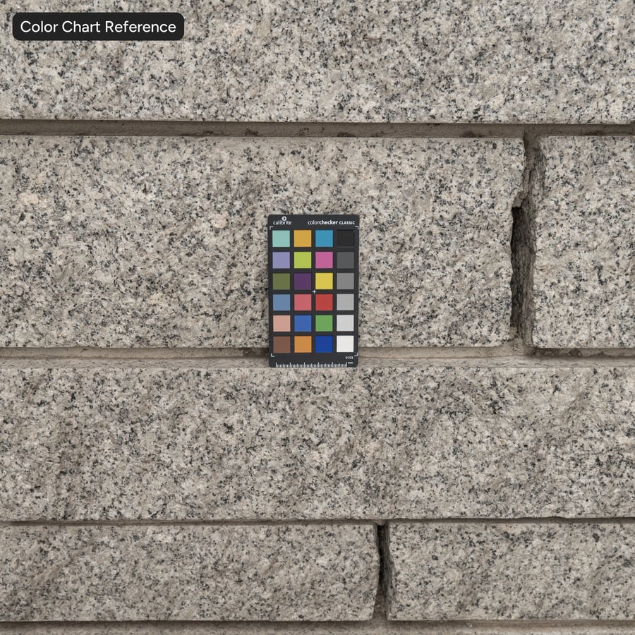 Offset Granit Sten Ledger Mur Textur, Grå