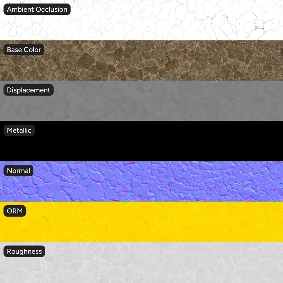 Texture per pavimenti in mosaico di pietra invecchiata, Crimson
