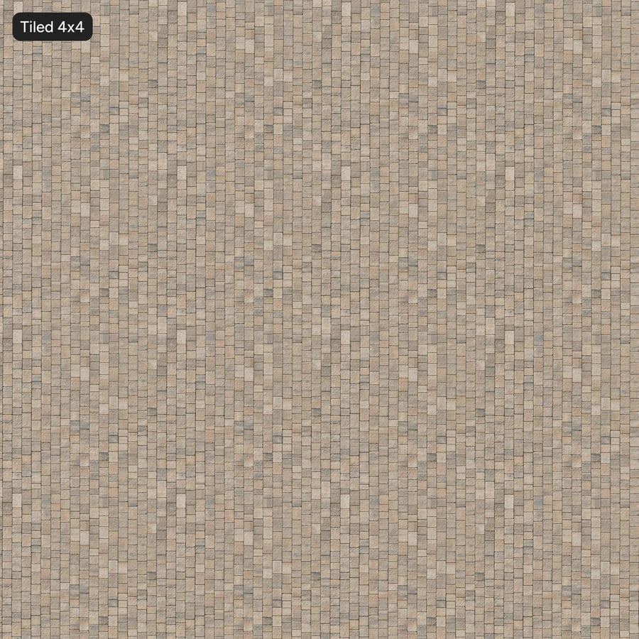 Mosaic Paver Floor Texture, Coral