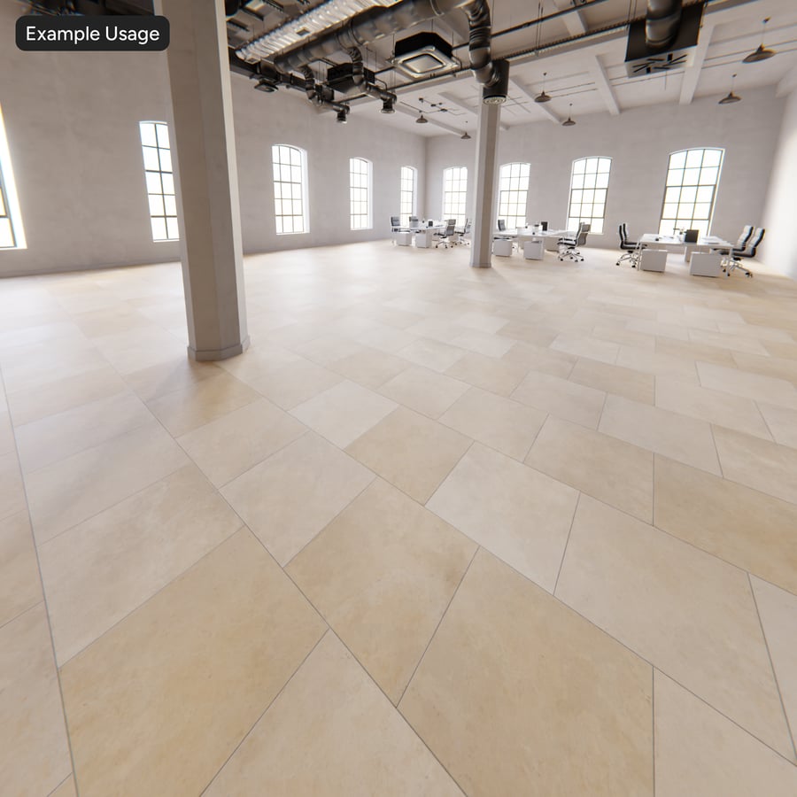 Offset Travertin Matte Fliesentextur, Sunlit Taupe