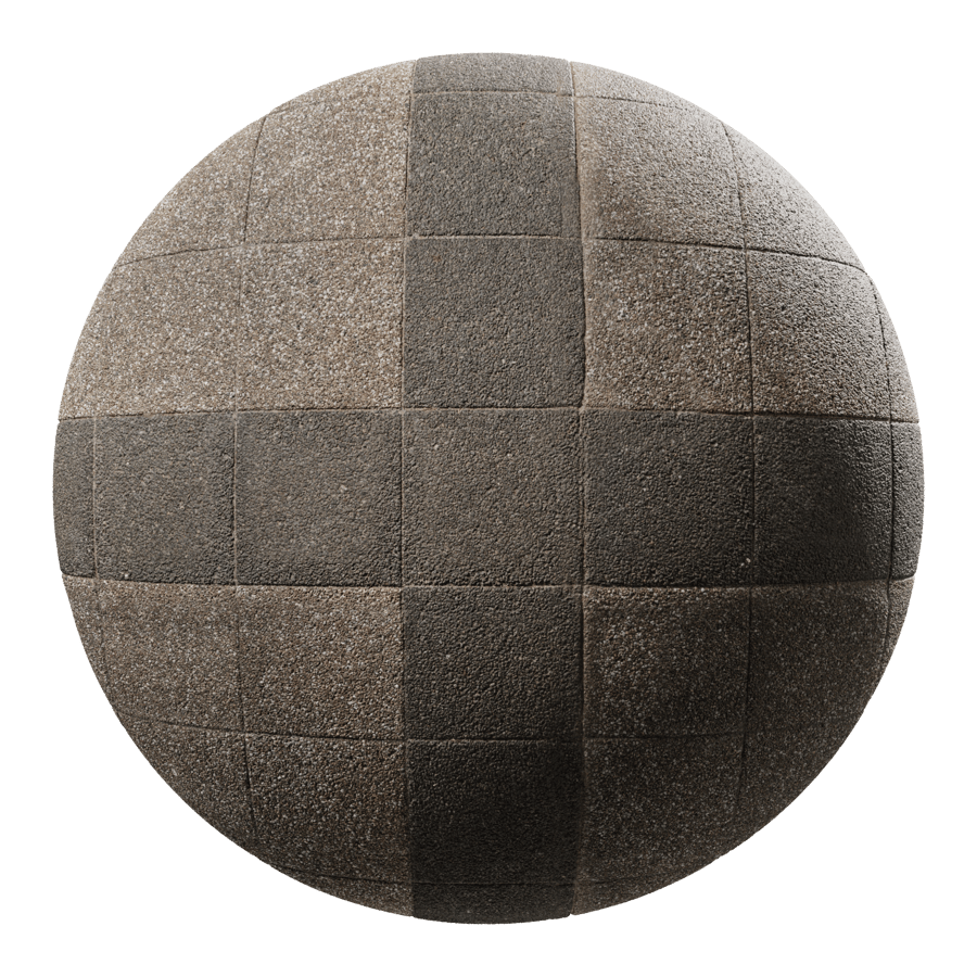 Textura de adoquín modular cuadrado, marrón granito