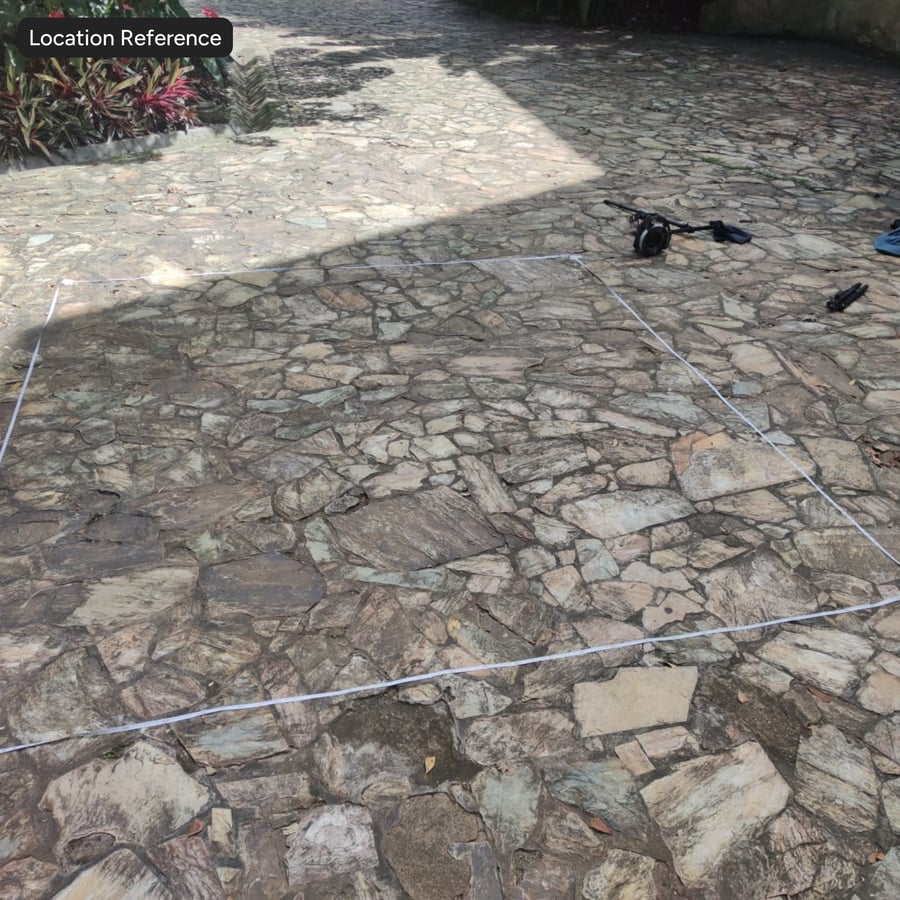 Old Flagstone Paver Floor Texture, Brown