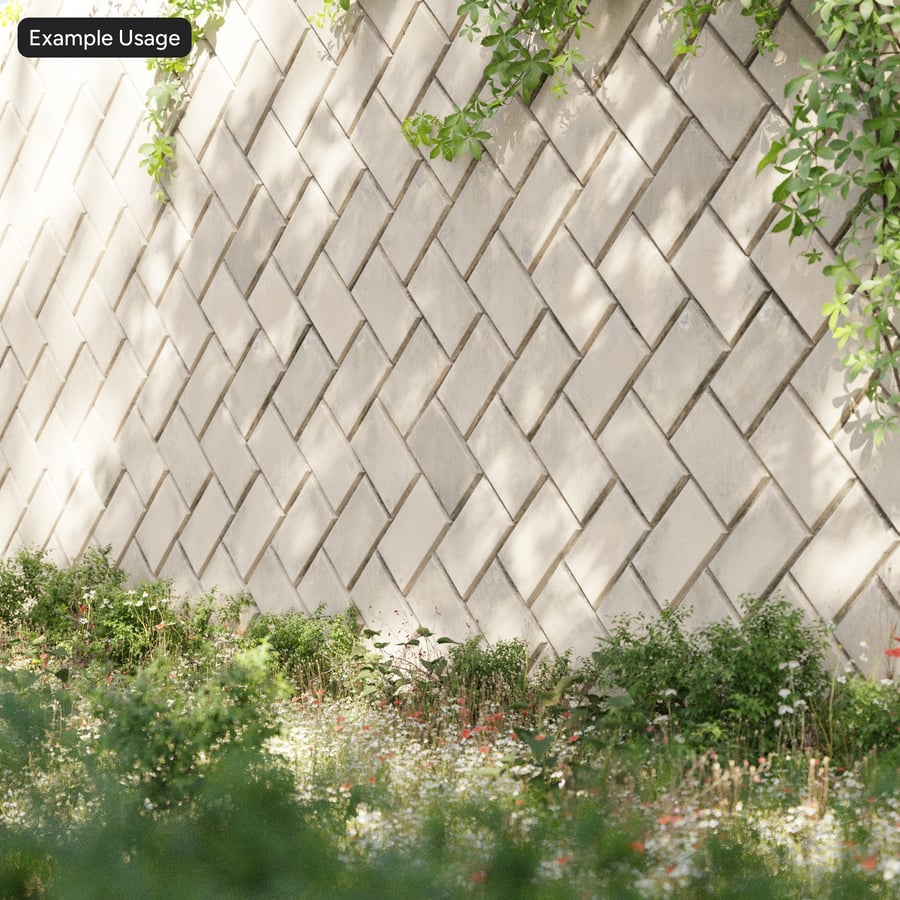 Herringbone Matte Stone Wall Texture, Taupe