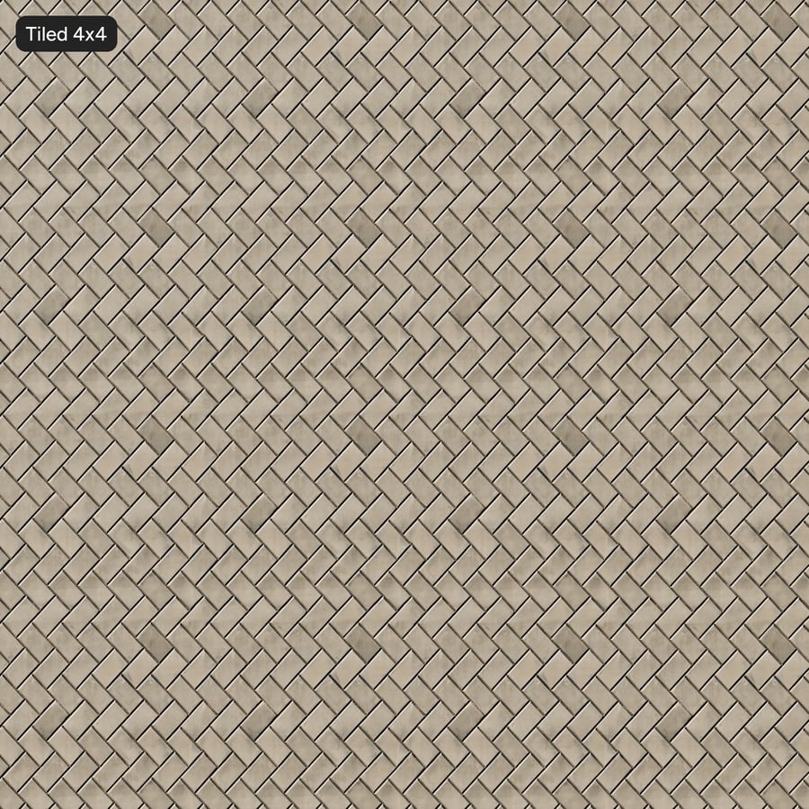 Herringbone Matte Stone Wall Texture, Taupe