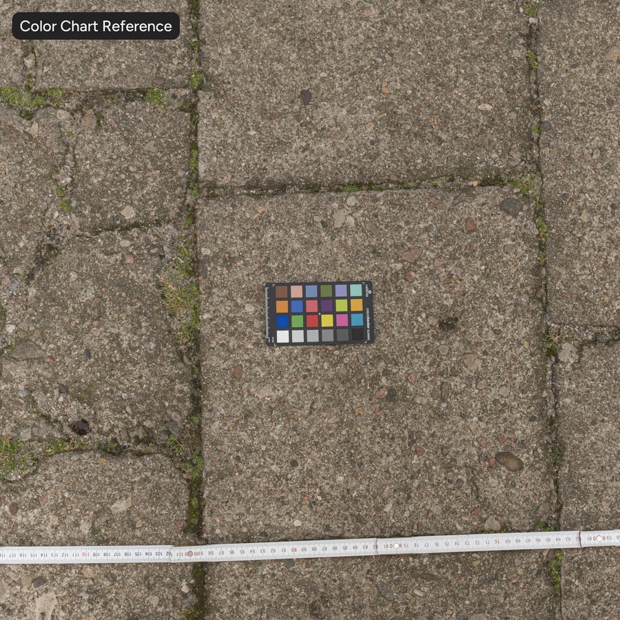 Mosachtige gebarsten steenbestrating, Grijs