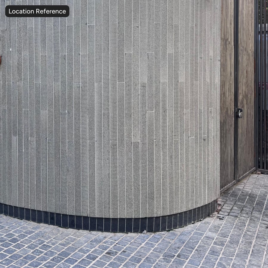 Basalt Tile Wall Texture, Graphite Gray