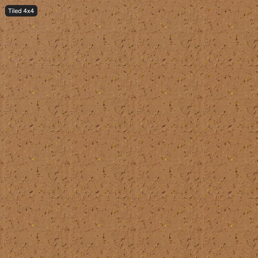 Leaves on Compacted Dirt Texture