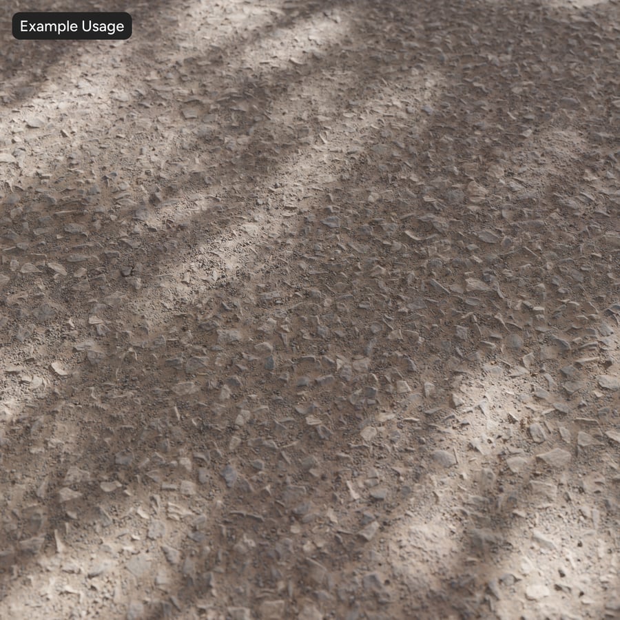 Rocky Dirt Road Textur, Braun