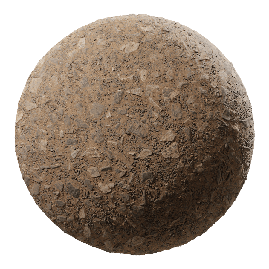 Rocky Dirt Road Texture, Brown