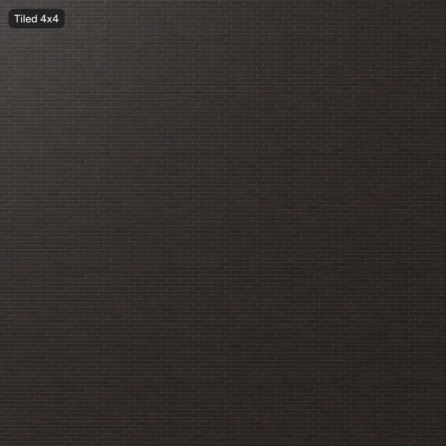 Smooth Running Bond Brick Wall Texture, Espresso