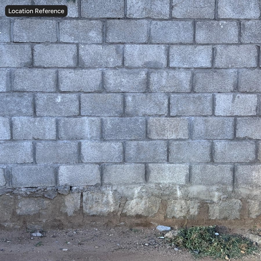Tekstur Dinding Blok Beton Tua, Abu-abu