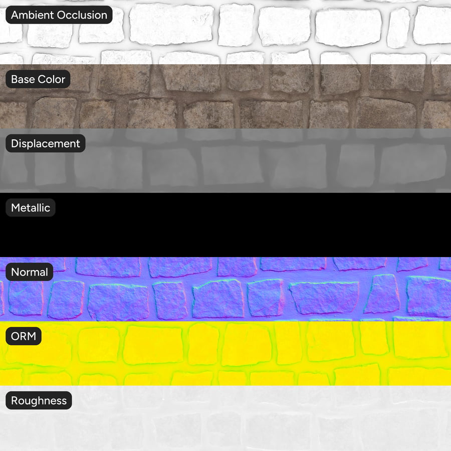 Texture murale Granite Cobblestone, Dusty Taupe