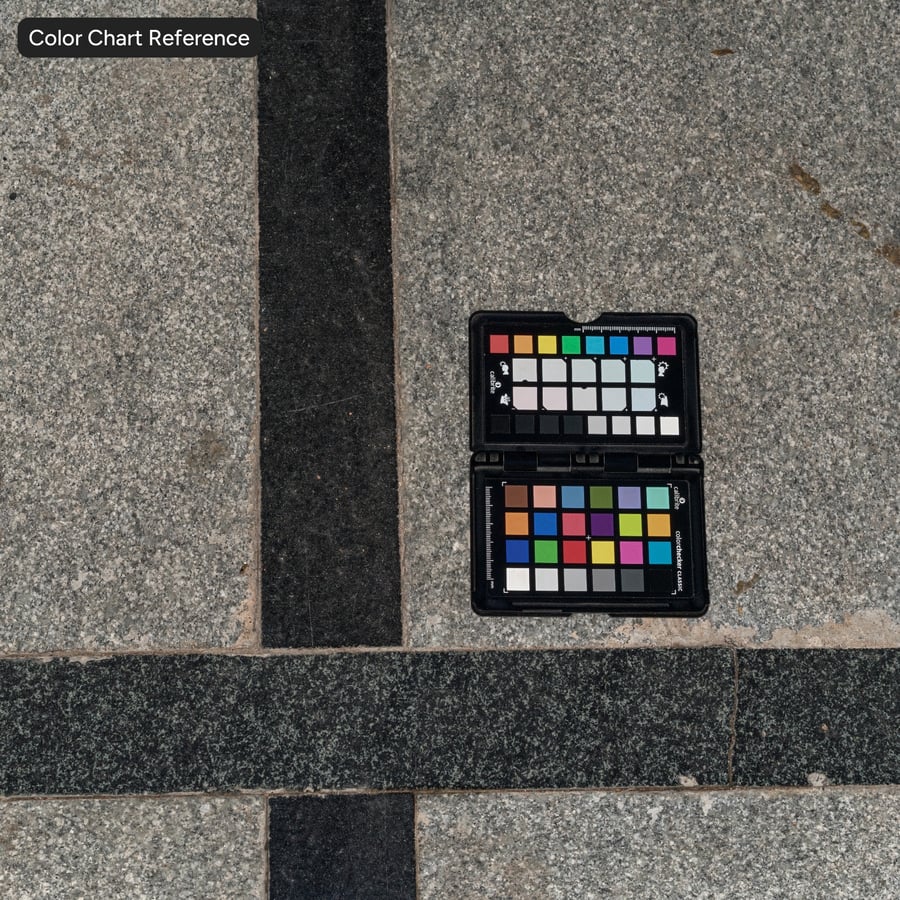 Old Square Grid Paver Texture, Black and Gray