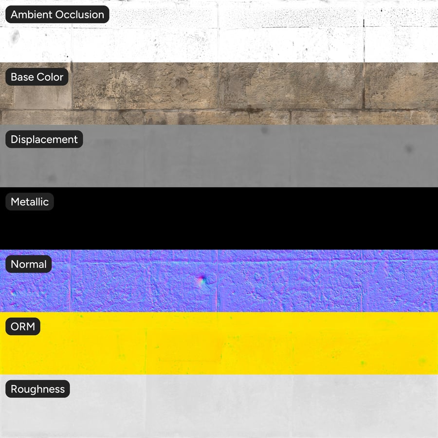Textura de parede de bloco de pedra envelhecida e desgastada pelo tempo
