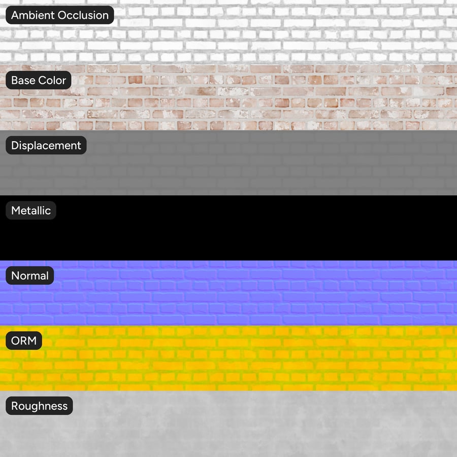 Whitewashed Reclaimed Bond Brick Wall Texture