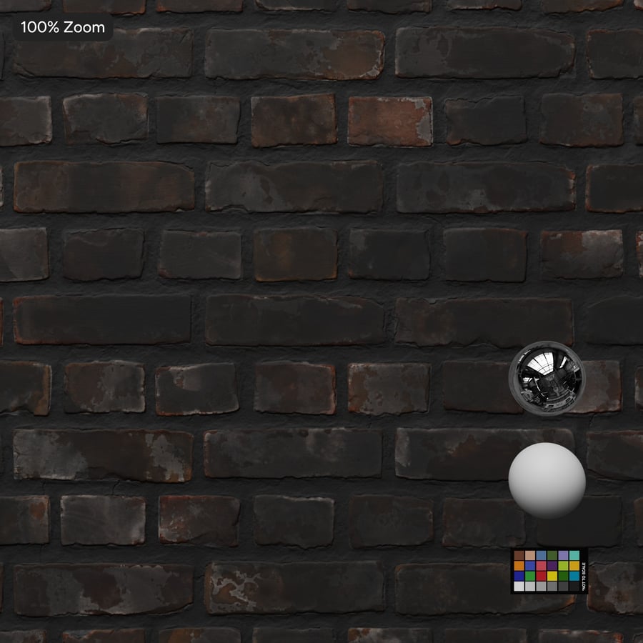 Old English Bond Brick Wall Texture, Espresso