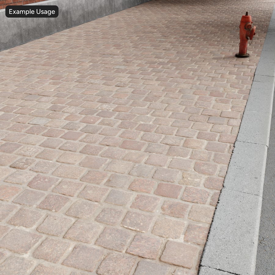 Worn Granite Cobblestone Texture