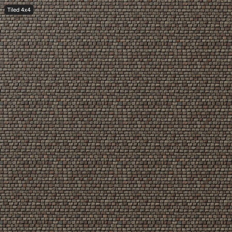 Muddy Cobblestone Texture, Mixed