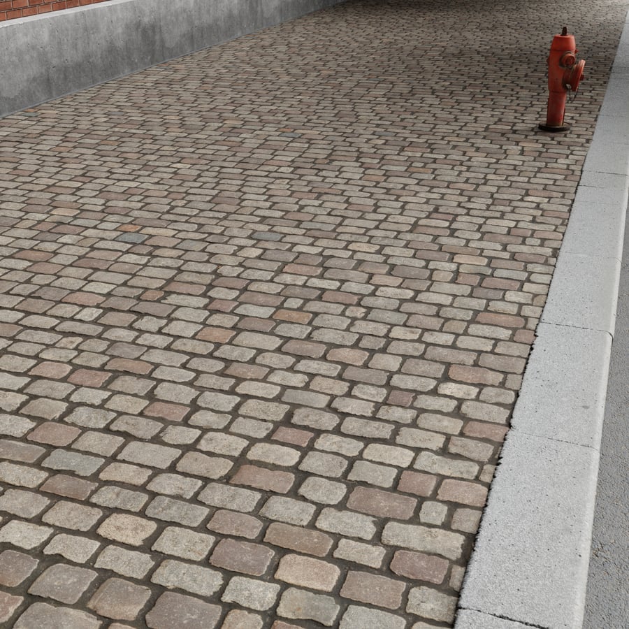 Muddy Cobblestone Texture, Mixed