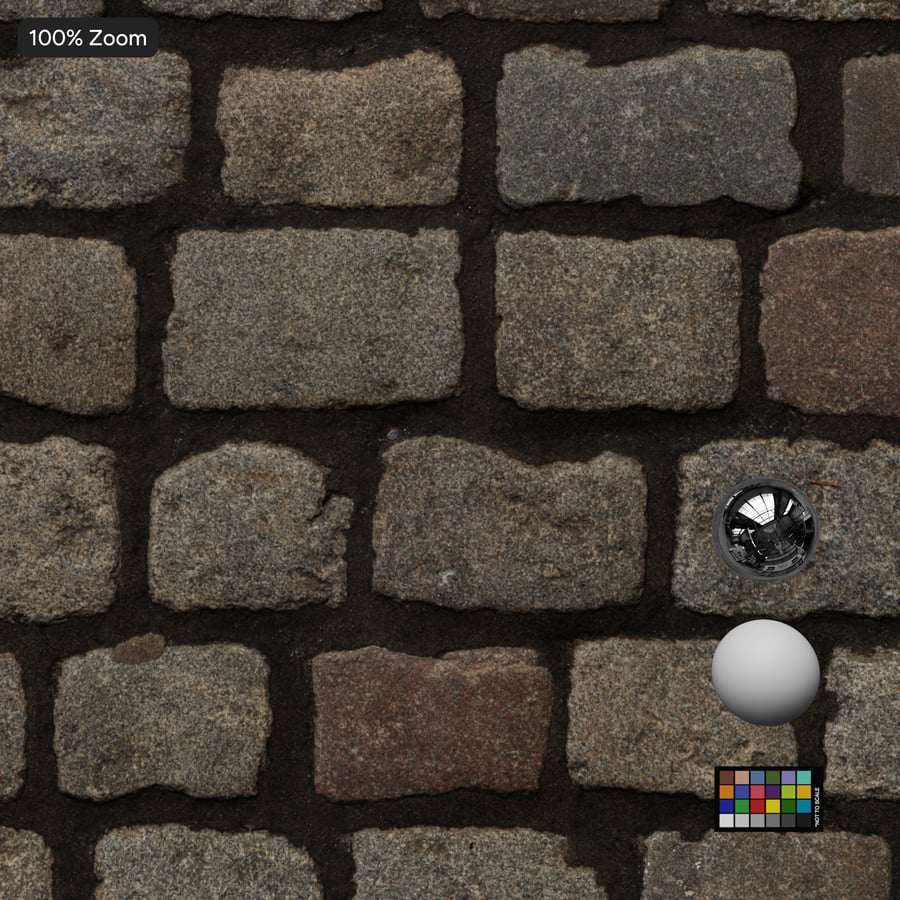 Muddy Cobblestone Texture, Mixed