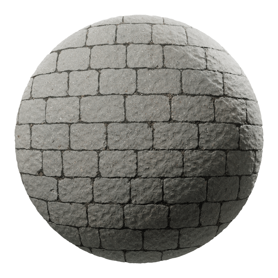 Grassy Stone Paver Texture, Gray