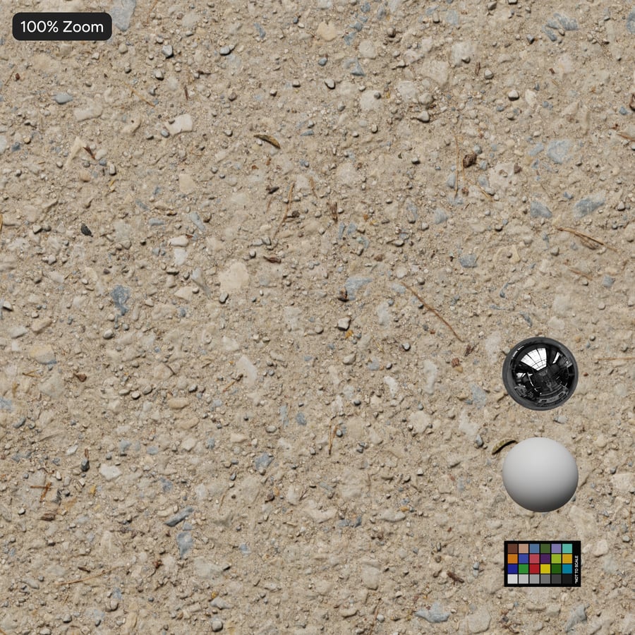 Compacted Gravel Road Texture