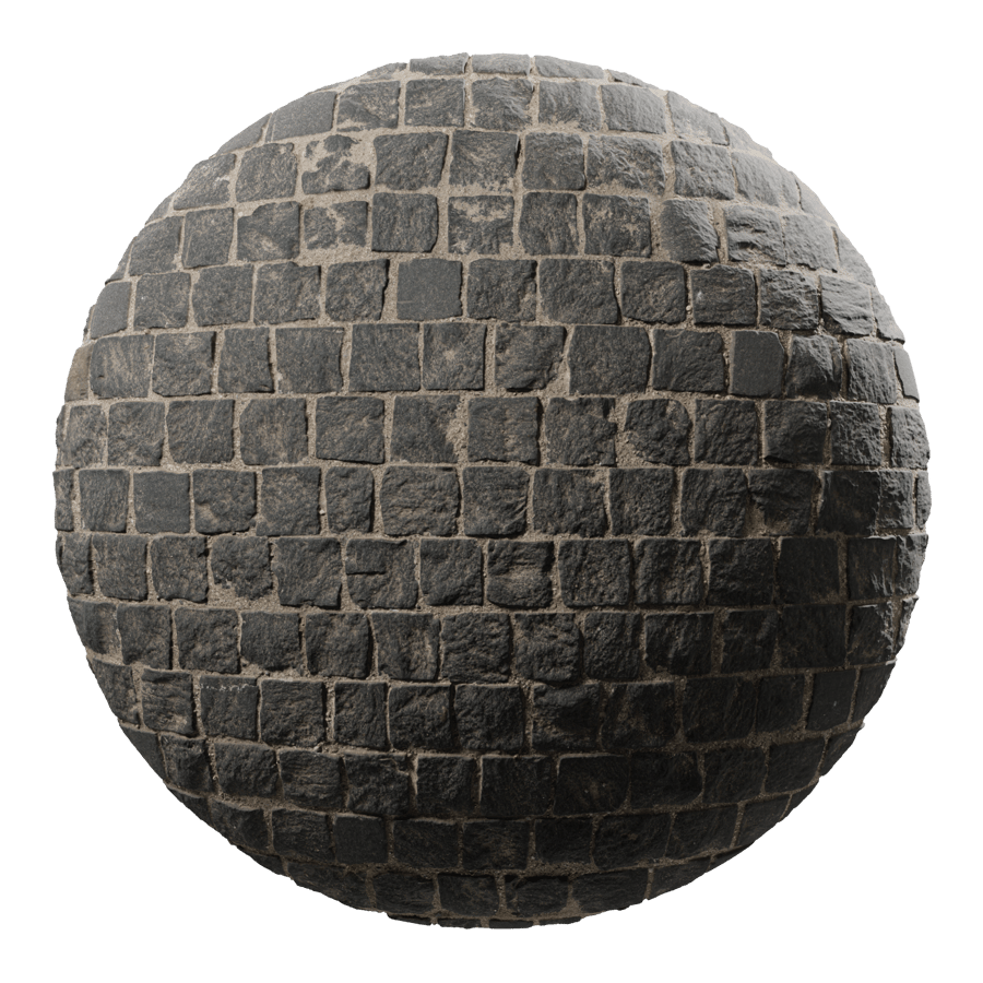 Offset Cobblestone Texture, Charcoal