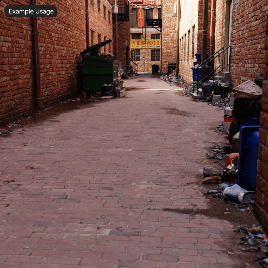 Running Bond Brick Sidewalk Texture