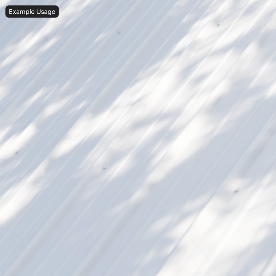 Standing Seam Painted Corrugated Metal Texture, White