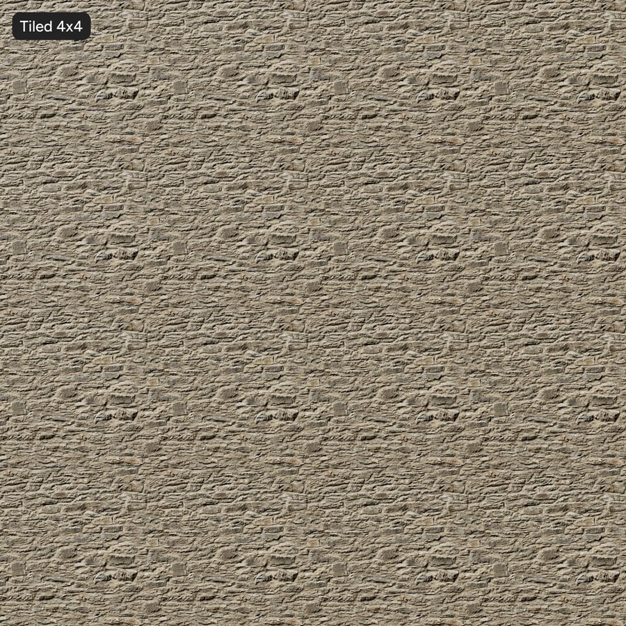 Tekstur Dinding Batu Reruntuhan Lapuk, Dusty Taupe