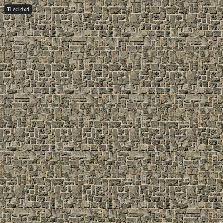 Rubble Stone Muurtextuur, leigrijs
