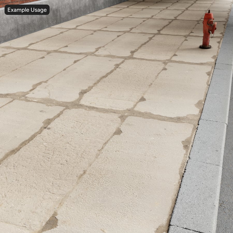 Painel de Agregado Desgastado com Furos de Amarração Textura de Calçada de Concreto
