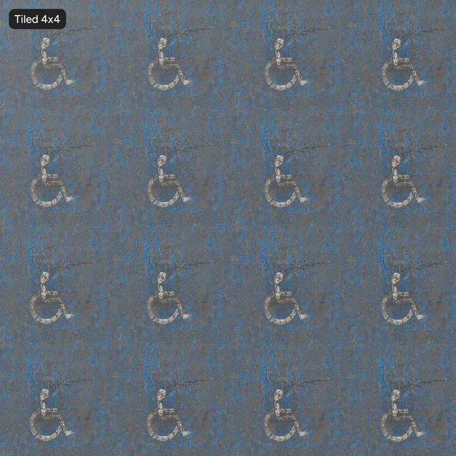 Worn Painted Accessible Parking Space Asphalt Texture