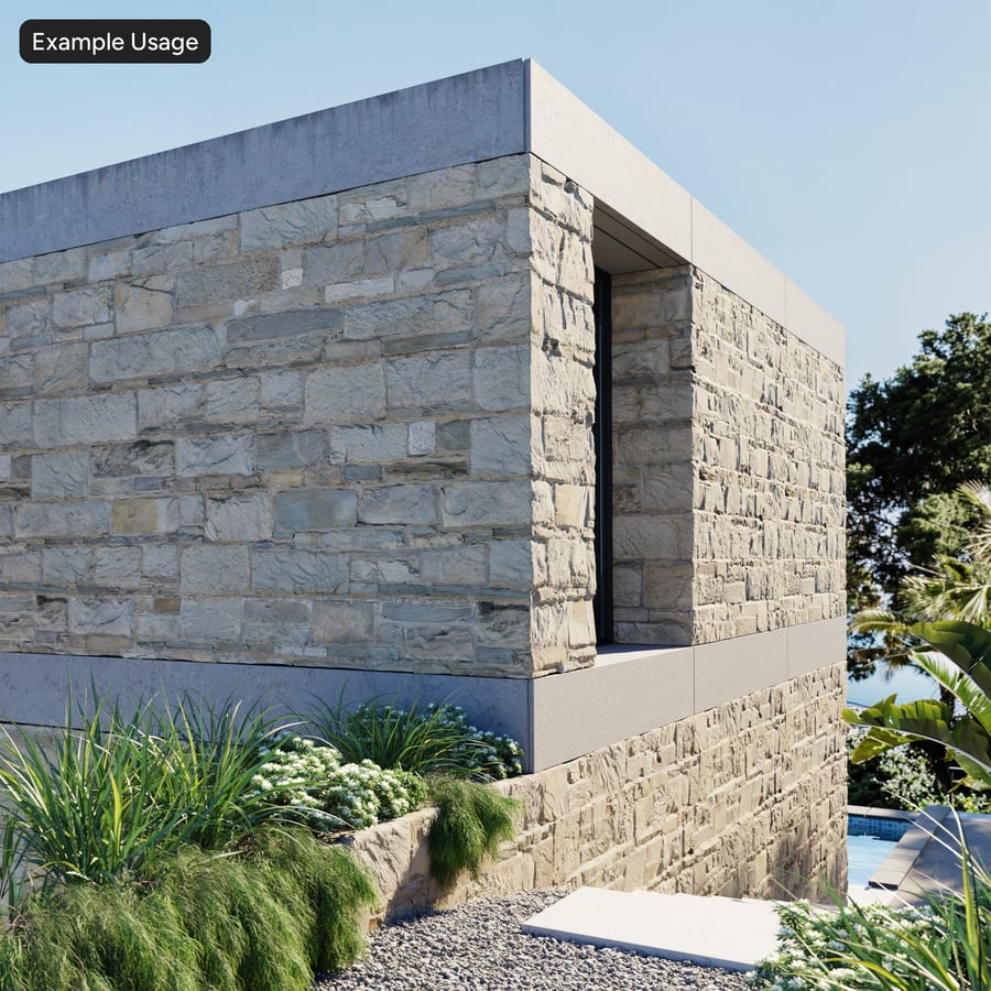 Texture murale in pietra cesellata, grigio pallido