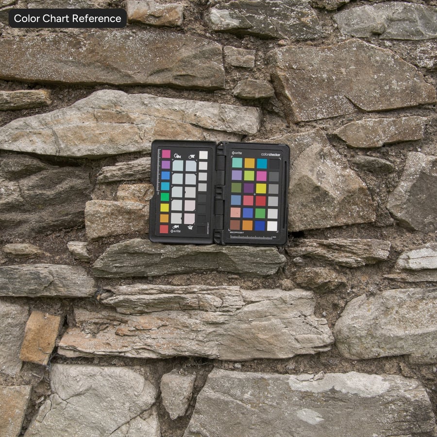 Aged Rubble Stone Wall Texture, Dusty Taupe