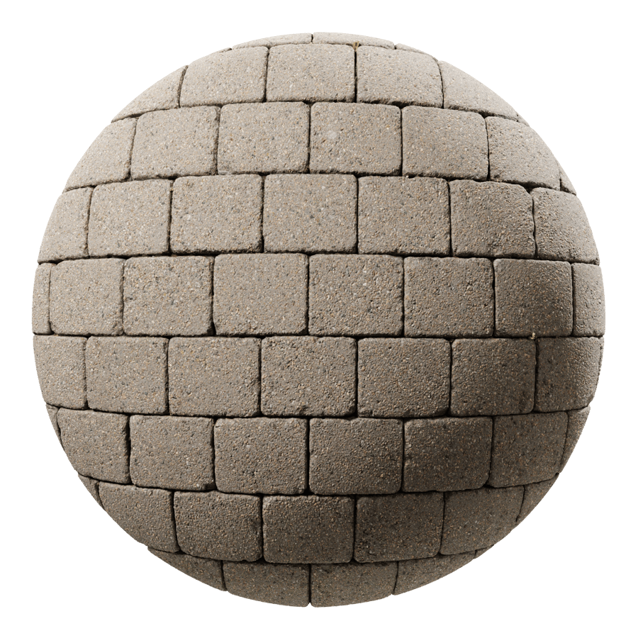 Aggregate Running Concrete Square Paver Texture