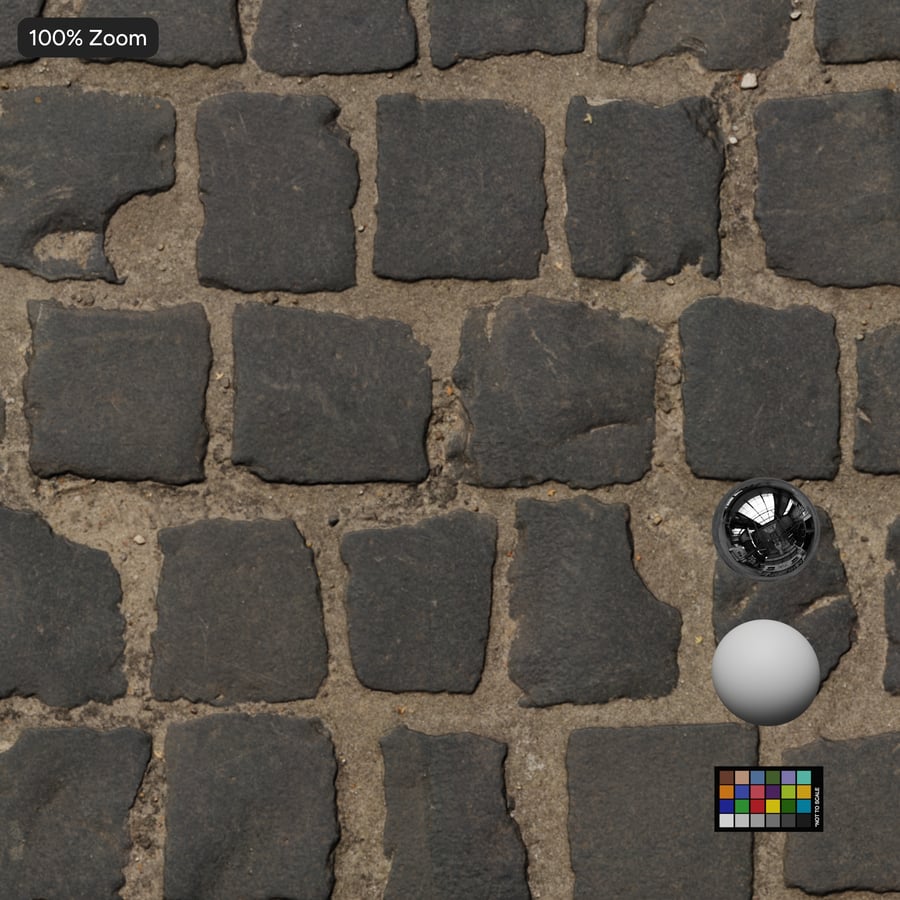 Dirty Cobblestone Texture, Dark