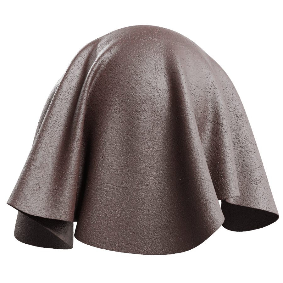 Wrinkled Top Grade Leather Texture, Brown