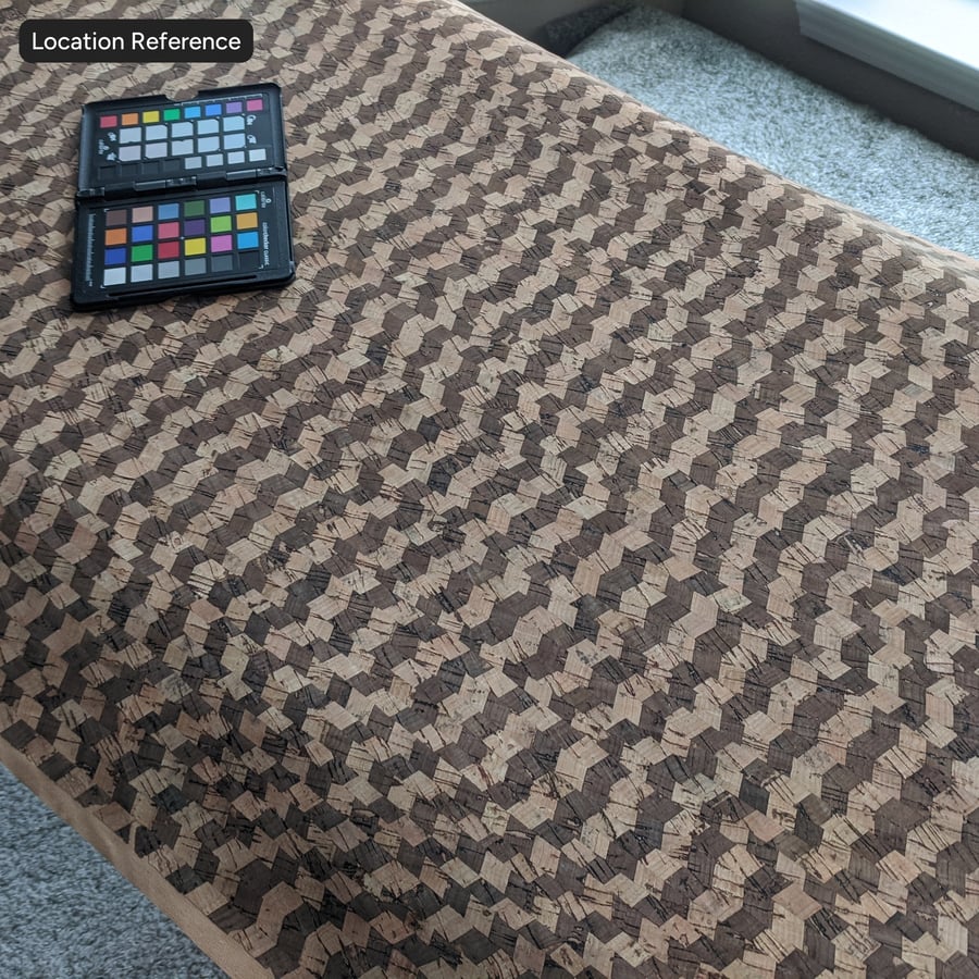 Textil de corcho Chevron, a rayas