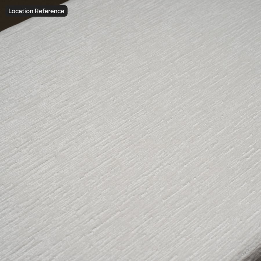 Striped Chenille Fabric Texture, White
