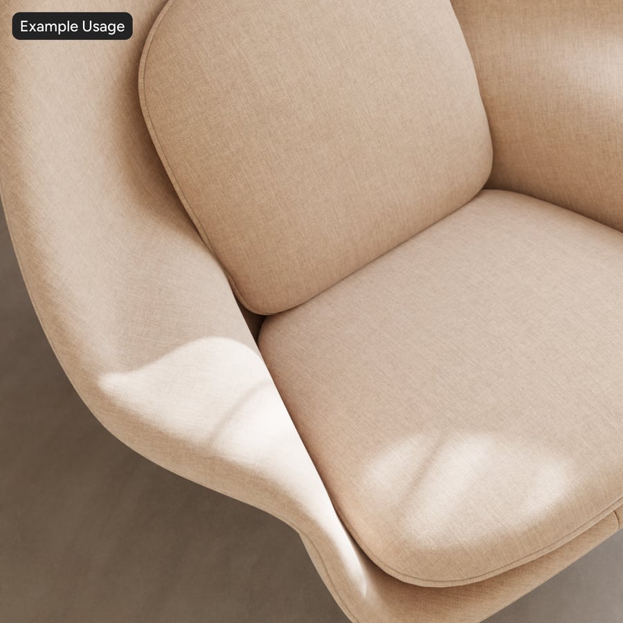 Beheizter Chenille-Stoff, Beige