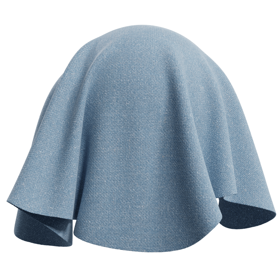 Speckled Slub Fabric Texture, Blue
