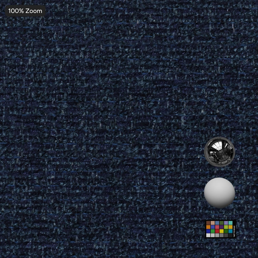 Speckled Chenille Fabric Texture, Blue