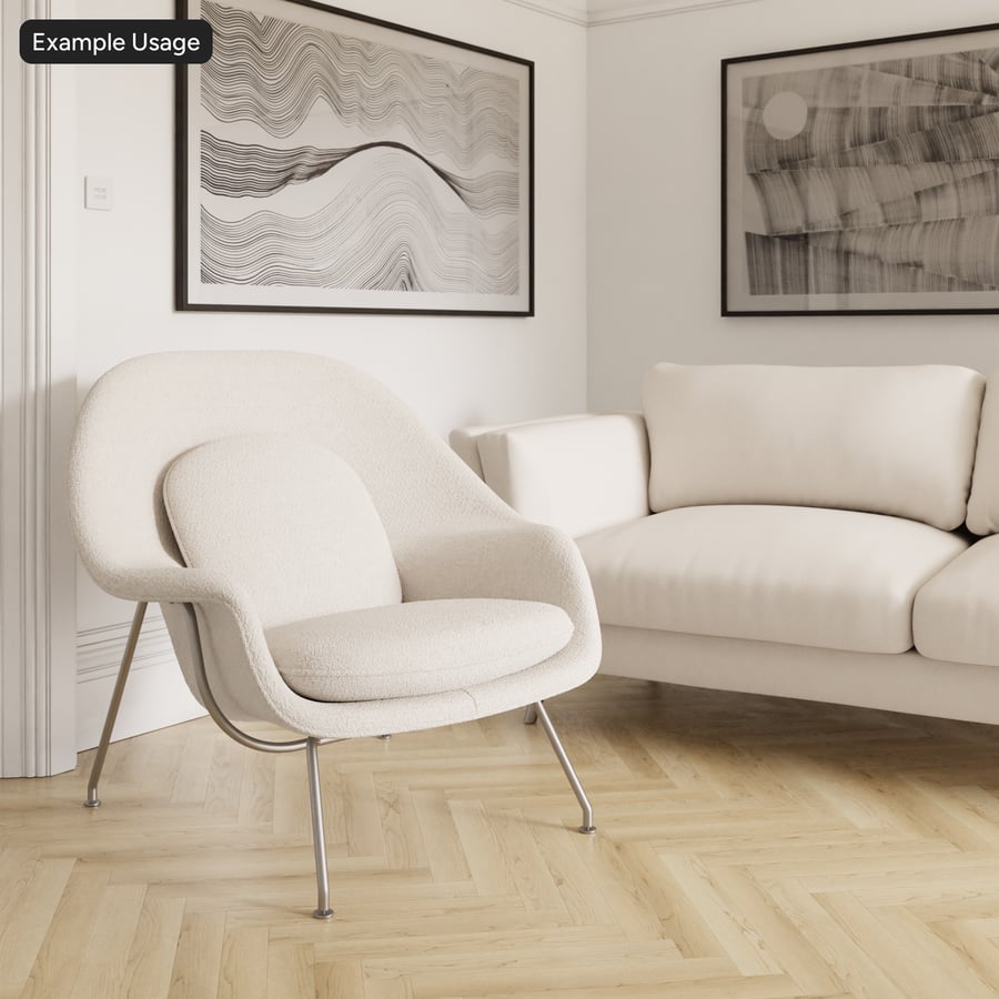 Zigzag Herringbone Upholstery Fabric Texture, Off White