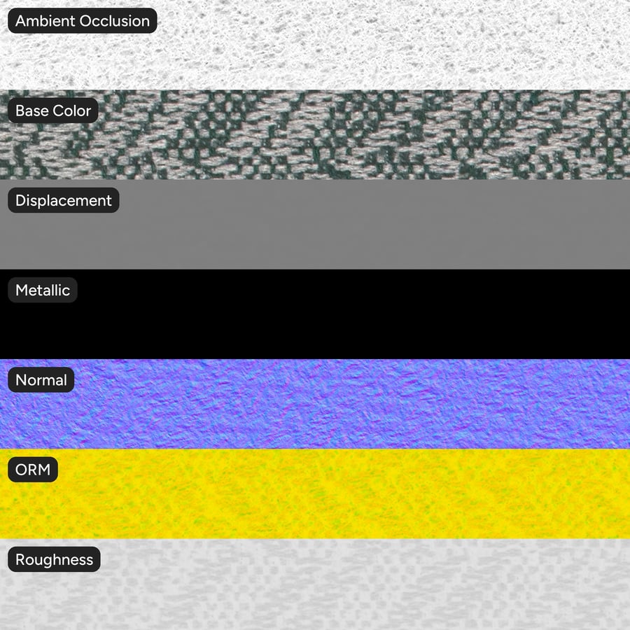 Zigzag Herringbone Upholstery Fabric Texture, Green